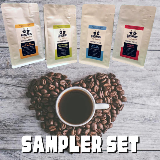 4 Pack Ground Coffee Sampler Set (4 x 70g)